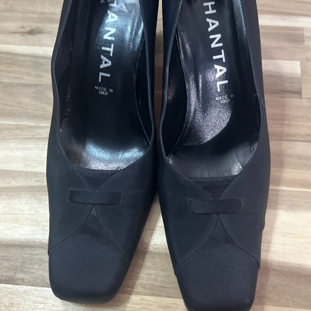 Chantal Black Heel Pump Size 8.5 M